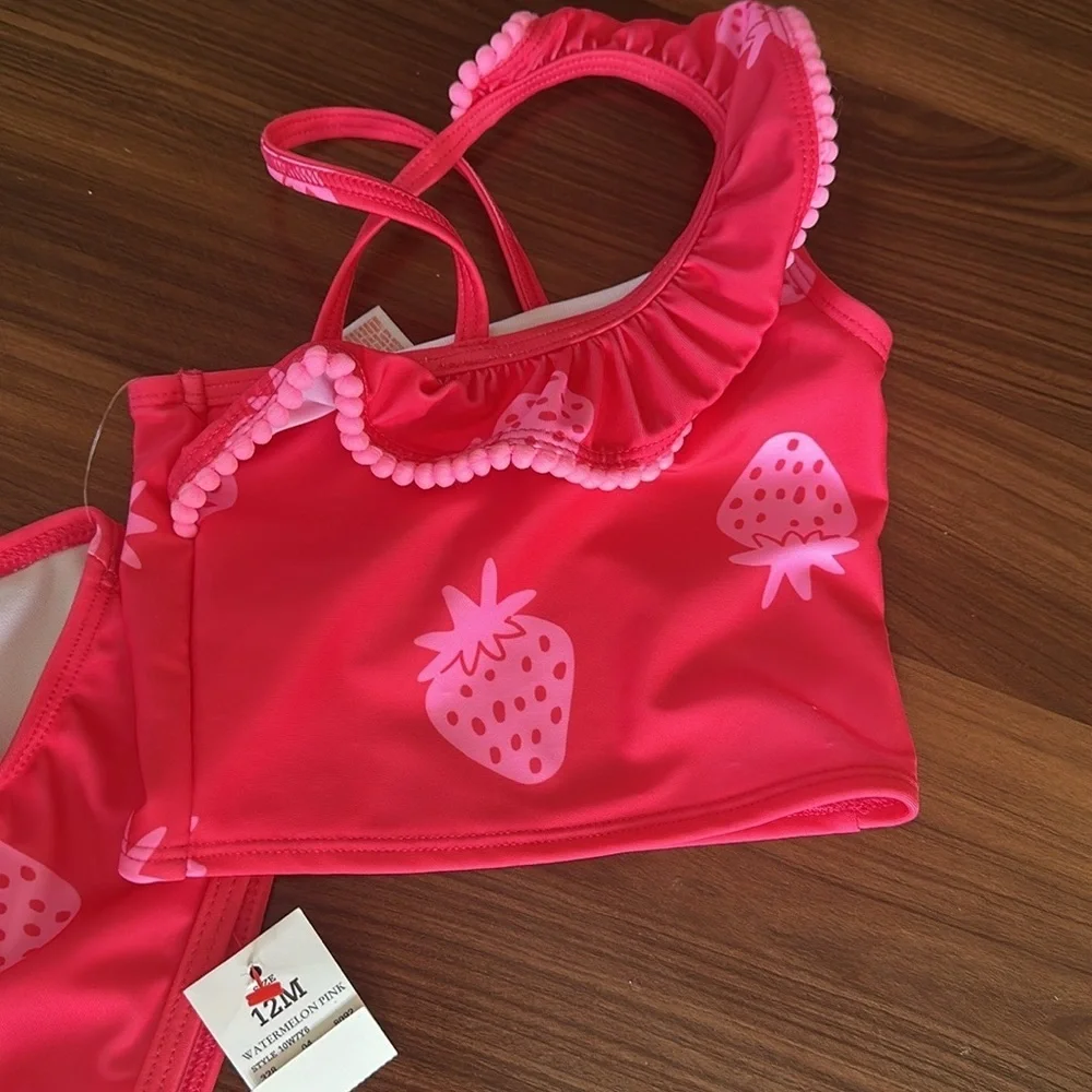 Cat & Jack 2 piece BABY 12 month swim suit NWT